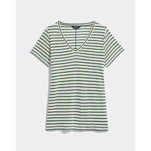 Vineyard vines linen striped tee size small
